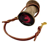 18-inch Braided Leather Dog Leash - Short Traffic Lead