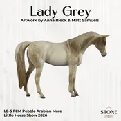 Lady Grey LE-5 FCM Pebble Arabian Mare by Anna Rieck LHS26