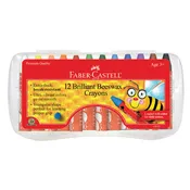 12ct Brilliant Beeswax Crayons
