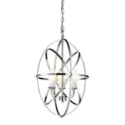 Aranya 3 Light Pendant 16 Inch Wide by 25 Inch High by Z-Lite - 6027-3S-CH