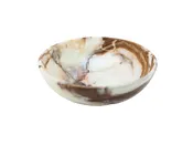 8 Inch Green Onyx Stone Carved Bowl