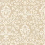 Breathtaking Blues - Damask - Ecru