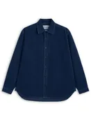 Atlanta Long Sleeve Shirt (Loose Fit) Newson Cord Indigo Blue Rinse