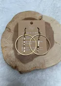 Cecelia Matte Square Hoops