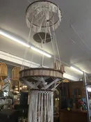 Magnificent Mid Century Macreme Plant stand/hanging side table  — The Predecessors Estate Sales - Online