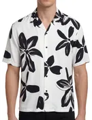 Floral Print Nylon Camp Shirt