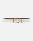 Amsterdam Heritage Lasse Gold Buckle Skinny Classic Design Leather Belt Women