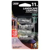 11-Watt Soft White (2700K) T5 Wedge Dimmable Incandescent 12-Volt Landscape Garden Light Bulb (4-Pack)