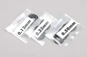 10.0mm Spacer Steel Shims (0.13, 0.25, 0.50mm) (60-Pack) [Yokomo] ZC-S100A