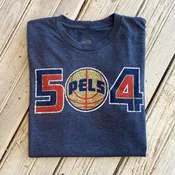 504 Pels Unisex Tee-vintage navy