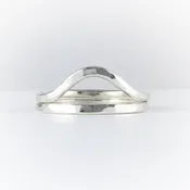 Stacking Wave Rings: Sterling