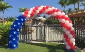 American Flag Balloon Arch
