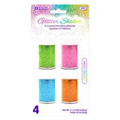 0.28 oz (8g) 4 Neon Color Glitter Shaker