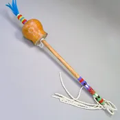 Rattle Gourd- Beaded Handle
