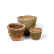 AGED CRUCIBLE PLANTERS