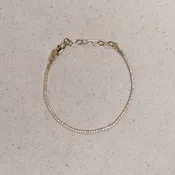 18k Gold Filled 1.2mm CZ Tennis Bracelet