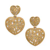 Brighton Contempo Heart Double Post Drop Earrings JA0177