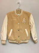 Abercrombie Size 10 Light Khaki Lettermen's Polyester Big Boys Jackets