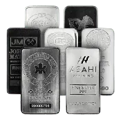 10 OUNCE SILVER BAR (DEALER CHOICE)