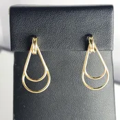 10KT Yellow Gold Tear Drop Shape Earrings
