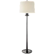 Floor Lamp with Linen shade — Page Home Design