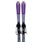 120cm Defiance Puzzle Kids Ski w/ Voilé 3-Pin Cable — Kids Season Telemark Ski & Binding Rental