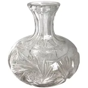 American Brilliant Period Cut Glass Buzz Star Pattern Water / Wine Carafe