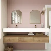 Alysa 72’’ Floating Bathroom Vanity Set with FLX16 Acrylic Sink/Double Faucet Hole