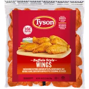 Buffalo Style Chicken Wings, Frozen/Uncooked