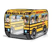 School Bus Pop-up Indoor Tent by ArtCreativity