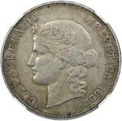 1892B Switzerland 5 Francs NGC XF45 — Sam Sloat Coins