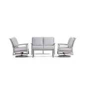 Eden Loveseat Set with Swivel Rocking Chairs