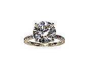 Estate Round Brilliant Diamond Ring 4.63 carats