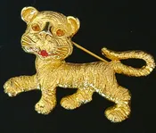 Monet Tiger Brooch