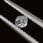 0.13ct GIA CERTIFIED OLD MINE CUT DIAMOND FANCY BLUE GREEN TEAL ANTIQUE CUSHION