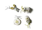 Baby’s First Milestones Glass Ornaments, Set of 4