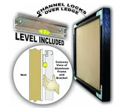 Cleat hanger with level for Euro frame and Gallery frame