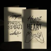 Curimonia Greeting Card Pinkie Promise Heart Talks to Heart Friendship Card