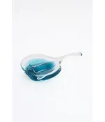 Batela USA Inc Stingray Handblown Glass Blue 5.3x1.5