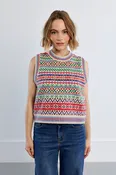 Alpine Sleeveless Sweater - Off White