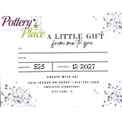 Gift Certificate $25