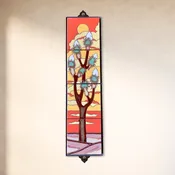 6"x24" Retro Joshua Tree Tile Mural - Framed