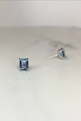 Aquamarine Stud Earrings — Wm. Effler Jewelers