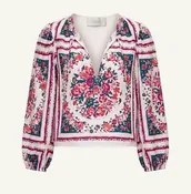 ALICE TOP IN CARMELLA PRINT
