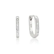 Baguette Diamond Oval Huggies