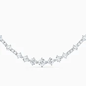 Arpeggia Line Necklace in White Gold