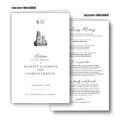 Church or Venue Folded Program