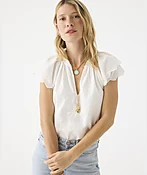 Adare Eyelet Top