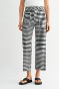 Black Gingham Utility Denim