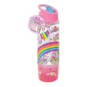 2 in 1 Snack Water bottle Rainbow